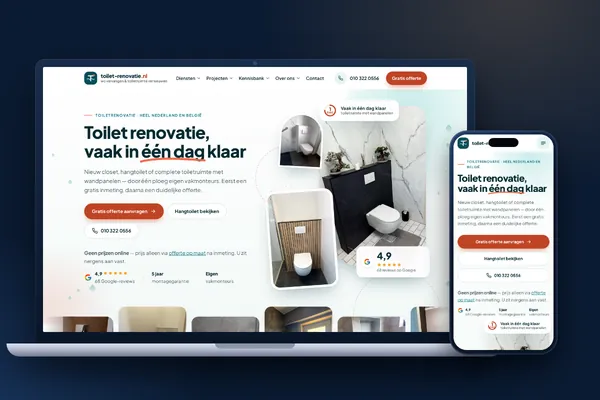 Schermafbeelding van de website van Toilet-Renovatie.nl