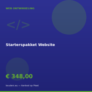 Starterspakket Website — Bouders.eu