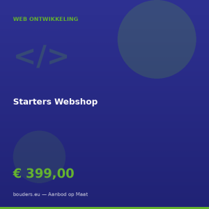 Starters Webshop — Bouders.eu