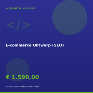E-commerce Ontwerp (SEO) — Bouders.eu