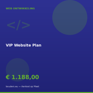 VIP Website Plan — Bouders.eu