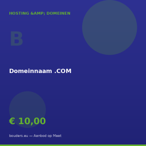 Domeinnaam .COM — Bouders.eu