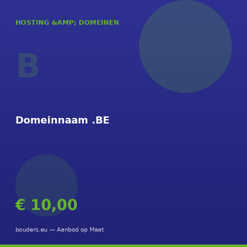 Domeinnaam .BE — Bouders.eu