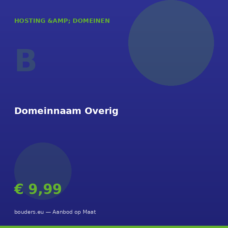 Domeinnaam Overig — Bouders.eu