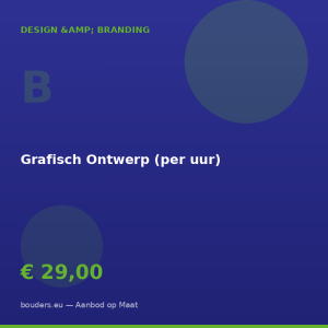 Grafisch Ontwerp (per uur) — Bouders.eu