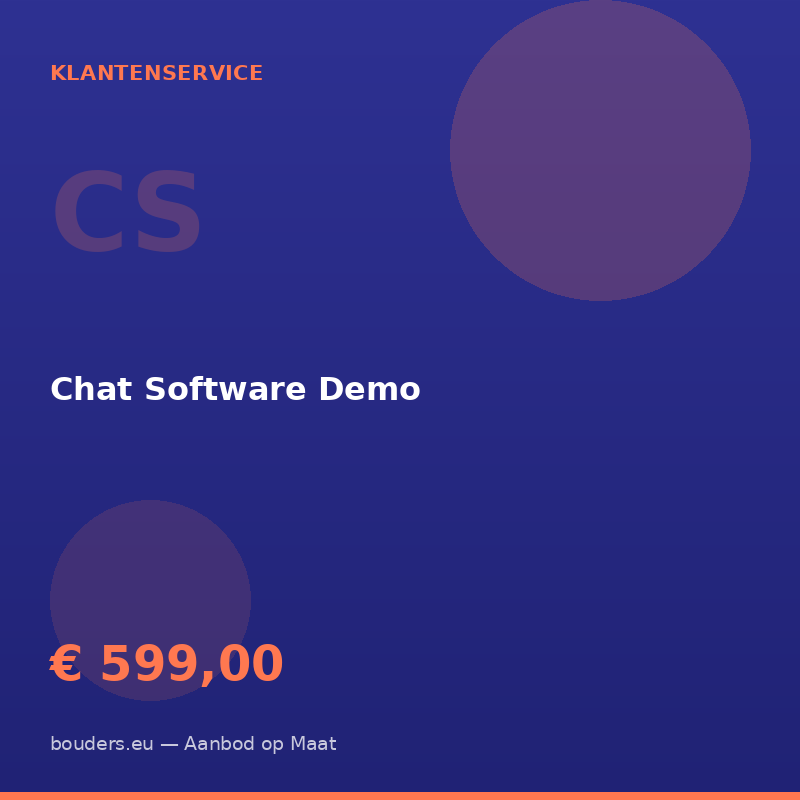 Chat Software Demo — Bouders.eu
