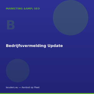 Bedrijfsvermelding Update