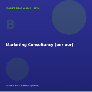 Marketing Consultancy (per uur)
