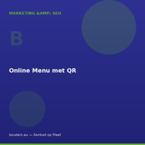 Online Menu met QR