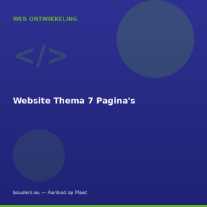 Website Thema 7 Pagina's