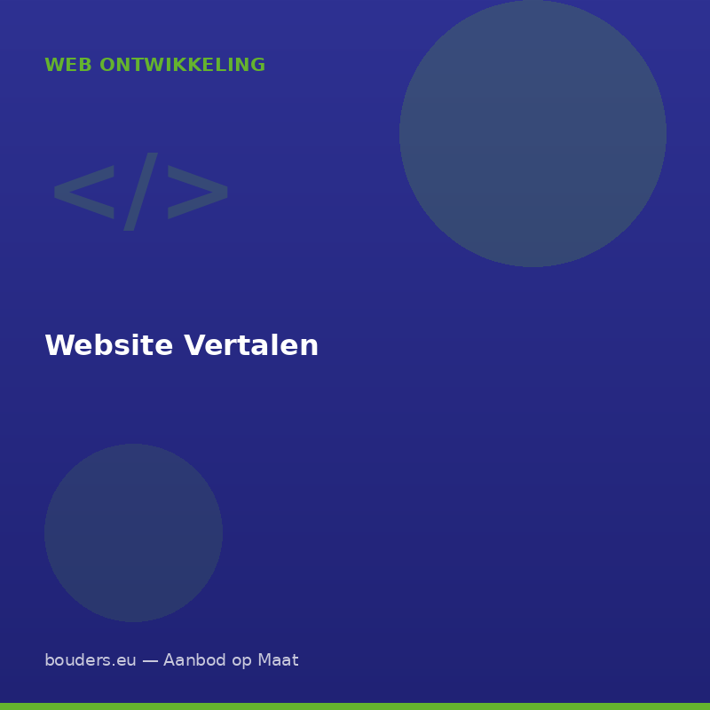 Website Vertalen
