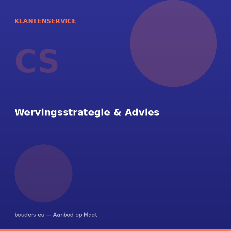Wervingsstrategie & Advies