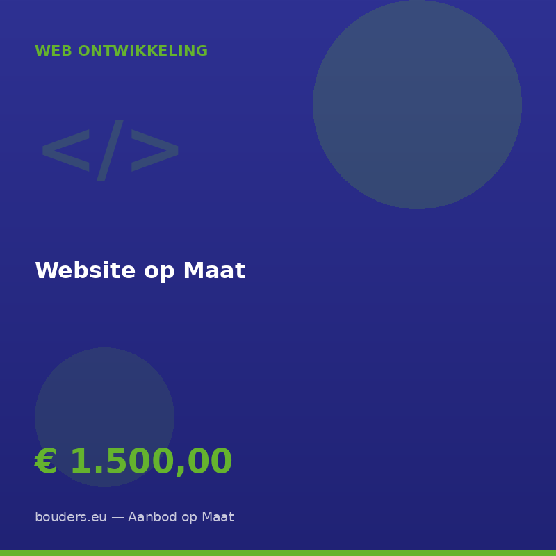 Website op Maat — Bouders.eu