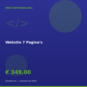 Website 7 Pagina's — Bouders.eu
