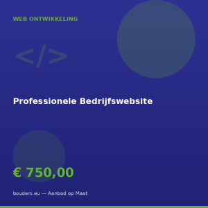 Professionele Bedrijfswebsite — Bouders.eu