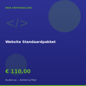 Website Standaardpakket — Bouders.eu