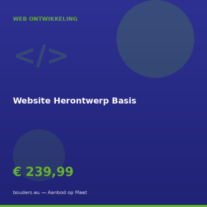 Website Herontwerp Basis — Bouders.eu
